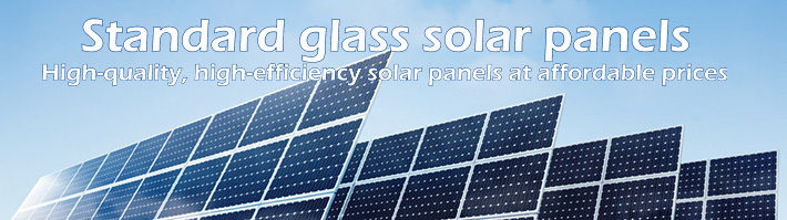 Standard glass solar panels top banner